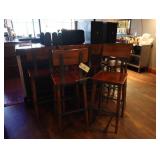 Bar stools, wooden 29 inch height with metal