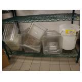 Lot of assorted measurers, plastic inserts