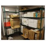 Lot of assorted paper goods, cups, napkins, Go