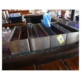 Stainless steel bottle wells, 24 inch