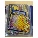 BINDER OF LARGE POKEMON CARDS