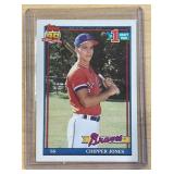 1991 TOPPS CHIPPER JONES ROOKIE CARD