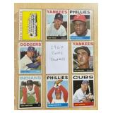 1964  TOPPS BASEBALL CARDS  SHEET 13