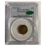 1922 WHEAT CENT   NO D