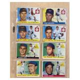 1955 TOPPS ORIOLES AND CARDINALS LOT