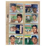 8 1956 TOPPS CARDS