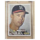 1957 TOPPS BASEBALL CARD ED MATTHEWS