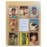 1962 TOPPS BASEBALL CARDS   SHEET 11