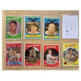1959 TOPPS BASEBALL CARDS    SHEET 4