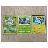 2 BULBASAUR AND 1 PLUSIE POKEMON CARDS