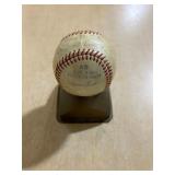 STAN MUSIAL & WARREN SPAHN PRINTED AUTOGRAPH BALL