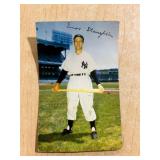 ENOS SLAUGHTER AUTOGRAPHED POST CARD