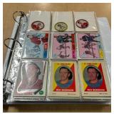 BINDER OF VINTAGE HOCKEY CARDS