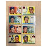 (8) 1955 TOPPS BASEBALL CARDS