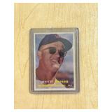 1957 TOPPS WHITEY HERTZOG ROOKIE CARD