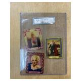 (3) 1934 GARBATY CIGARETTE CARDS