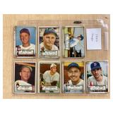 (7) 1952 TOPPS BASEBALL CARDS