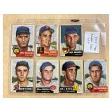(7) 1953 TOPPS BASEBALL CARDS (LOT A)