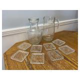 Vintage Starburst Coasters - Vase - Pitcher