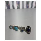 Fashion Rings - turquoise etc