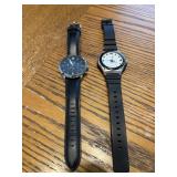 Fossil and Casio wrist watches