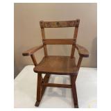 Wooden Childs Rocking Chair