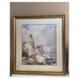 Framed Ladies Afternoon Gazing Print