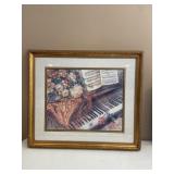 Framed Piano Scene