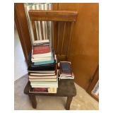 Chair and books