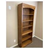 Solid Wood Lighted Bookcase