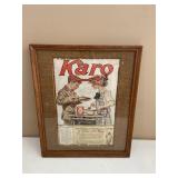 Framed Karo Syrup Ad