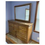 Solid Wood Dresser w/ Mirror