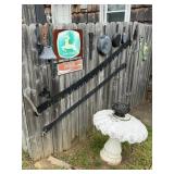 Signs - skillets - saws etc