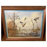 Framed Waterfowl Scene 'ON THE MOVE'