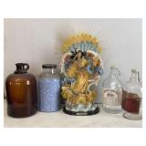 Jars & Angel Statue