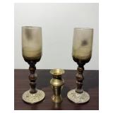 Candle Holders & Bud Vase