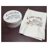 Kentucky Souvenir Tin & Kitchen Towel