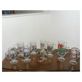 Glass Christmas Mugs