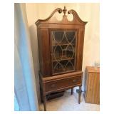 Hepplewhite Style China Hutch with Glass Front