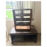Bookshelf and Rolling Cart