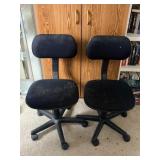 Pair of Rolling Office Chairs
