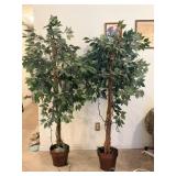Pair of Faux Trees