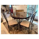 Round Dining Table with 4 Chairs