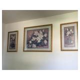 Framed Floral Artwork