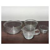 Glass Mixing Cup & Bowl Set