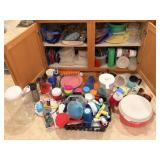 Plastic Storage and Kitchenware Lot