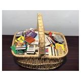 Basket of Advertising Match Books