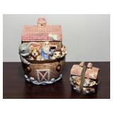 Noahs Ark Cookie Jar and Salt & Peppers