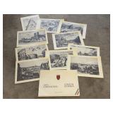 European Early World Sketch Artwork Prints
