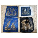 Antique Chinese Silk Embroidered Panels